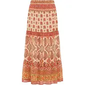 Usha Saia mistura de cores / laranja