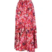 IZIA Saia laranja / magenta / preto / branco