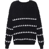 Faina Pullover preto / branco