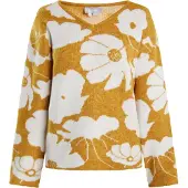 Usha Pullover 'Lurea' caril / branco
