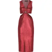 Faina Vestido de cocktail vermelho