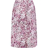 Faina Saia chocolate / lilás / rosa claro / vermelho violeta