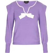 Faina Pullover lavanda / branco