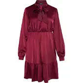 Usha Vestido vermelho vinho