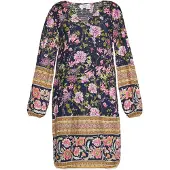 Usha Vestido marinho / mistura de cores