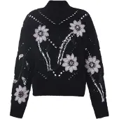 Faina Pullover cinzento / preto / prata
