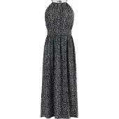 Faina Vestido de verão preto / branco