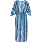 IZIA Vestido de verão azul / mistura de cores