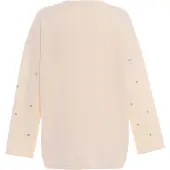 Faina Pullover prata / branco lã
