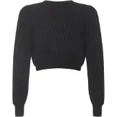 Faina Pullover preto / transparente