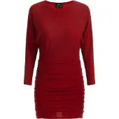 Faina Vestido vermelho escuro