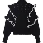 Faina Pullover preto / branco