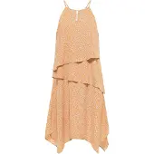IZIA Vestido de verão nude / laranja