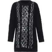 Faina Pullover preto / prata