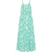 IZIA Vestido de verão verde / branco