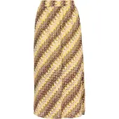 IZIA Saia bege / castanho / amarelo / branco