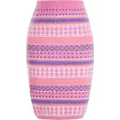 IZIA Saia azul / coral / rosa / branco