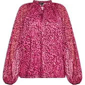 Faina Blusa ouro / rosa / merlot