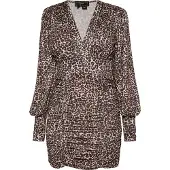 Faina Vestido bege / castanho / castanho de castanha