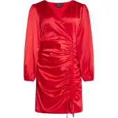 Faina Vestido de cocktail vermelho