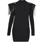Faina Vestido de malha preto