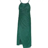 Faina Vestido de festa verde / verde escuro