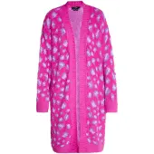 Faina Casaco de malha roxo / roxo pastel / rosa