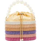 FELIPA Mala de bolsa ouro / roxo / rosa / branco pérola