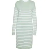 Usha Vestido de malha menta / branco