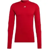 Adidas Camisa funcionais vermelho / branco