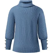 Imily Bela Pullover azul ciano