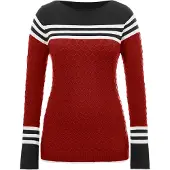 Imily Bela Pullover borgonha / preto / branco