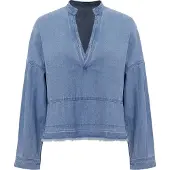 Imily Bela Blusa azul ganga