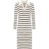 Imily Bela Vestido de malha bege / preto