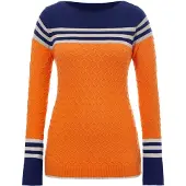 Imily Bela Pullover estuque / marinho / laranja