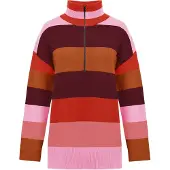 Imily Bela Pullover laranja escuro / vermelho vivo / melancia / vermelho escuro