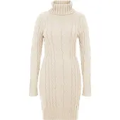 Imily Bela Vestido de malha bege