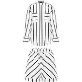 Imily Bela Calções de pijama preto / branco