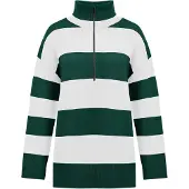 Imily Bela Pullover verde escuro / branco
