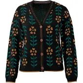 Imily Bela Casaco de malha jade / laranja / preto