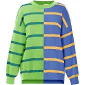 Imily Bela Sweatshirt azul / limão / verde / verde escuro