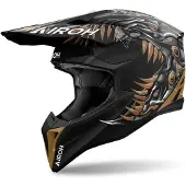 Airoh Wraaap Cyborg Capacete Mate/Preto/Castanho/Cinzento XL unissexo
