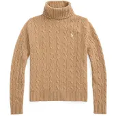 Ralph Lauren para mulher. 211888686006 Camisola de caxemira e lã bege (L), Casual, Manga comprida