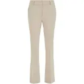 We fashion Calças com vincos creme