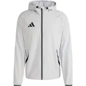 Adidas Casaco deportivo 'Tiro Travel' cinzento claro / preto