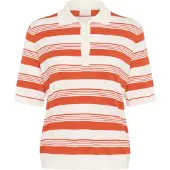 Kaffe Pullover 'KALizza' lagosta / branco