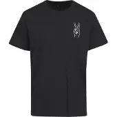Mister tee Camisa 'Peace Sign' preto / branco