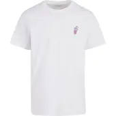 Mister tee Camisa 'Good Vibes Drink' lavanda / rosa escuro / branco