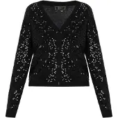 Faina Casaco de malha 'Festive' preto