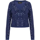 Faina Casaco de malha 'Festive' navy